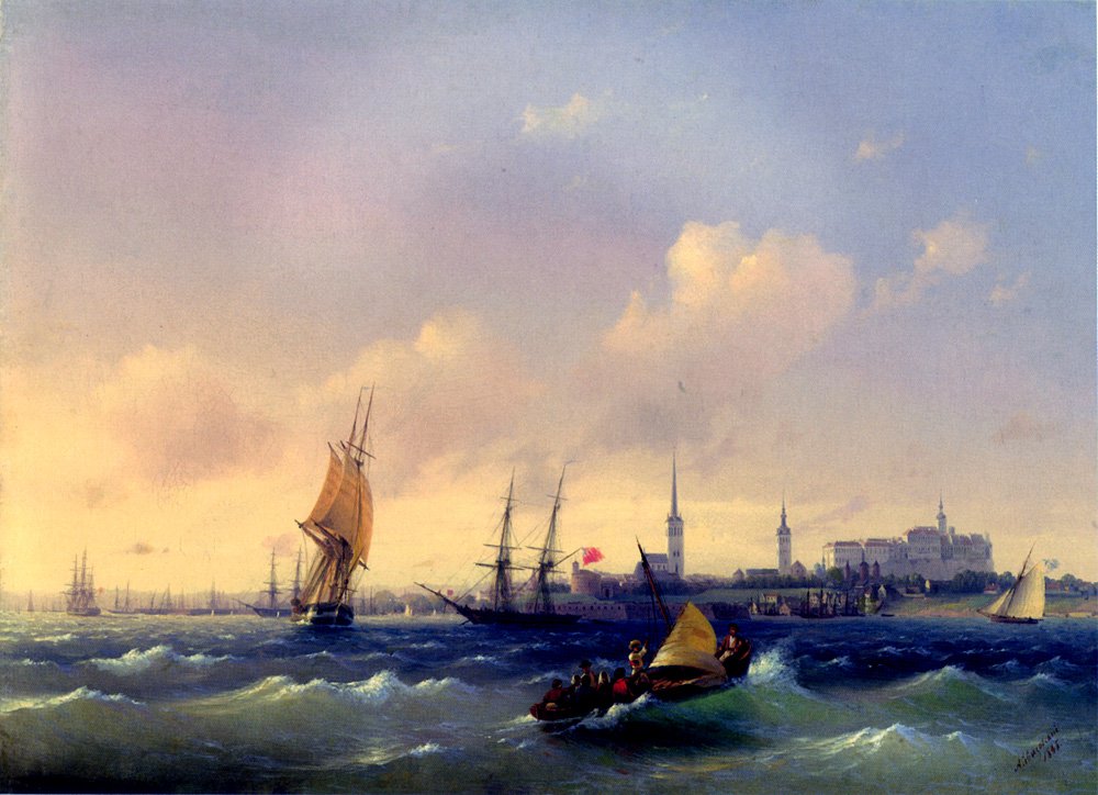 Иван Айвазовский. «Вид на Ревель». 1845. Courtesy: Galerie Koller Zürich, Vorschau März Auktionen 2007