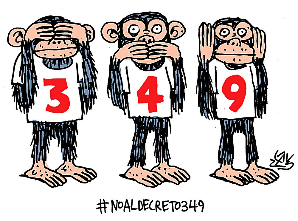 Карикатура из петиции против декрета No  349