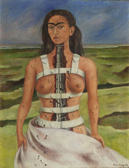 Фрида Кало. Сломанная колонна. 1944.Холст, масло. Музей Долорес Ольмедо
