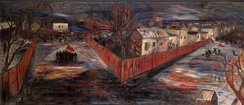 Борис Голополосов. «Восстание». 1927. Холст, масло. Фото: Государственная Третьяковская галерея