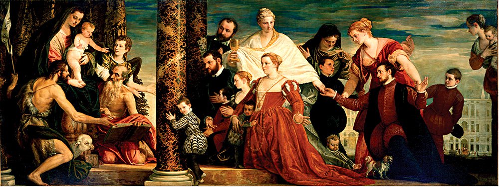 Паоло Веронезе. «Мадонна с семейством Куччина». 1571. Фото:  Aatliche Kunstsammlungen  Dresden/Herbert Boswank