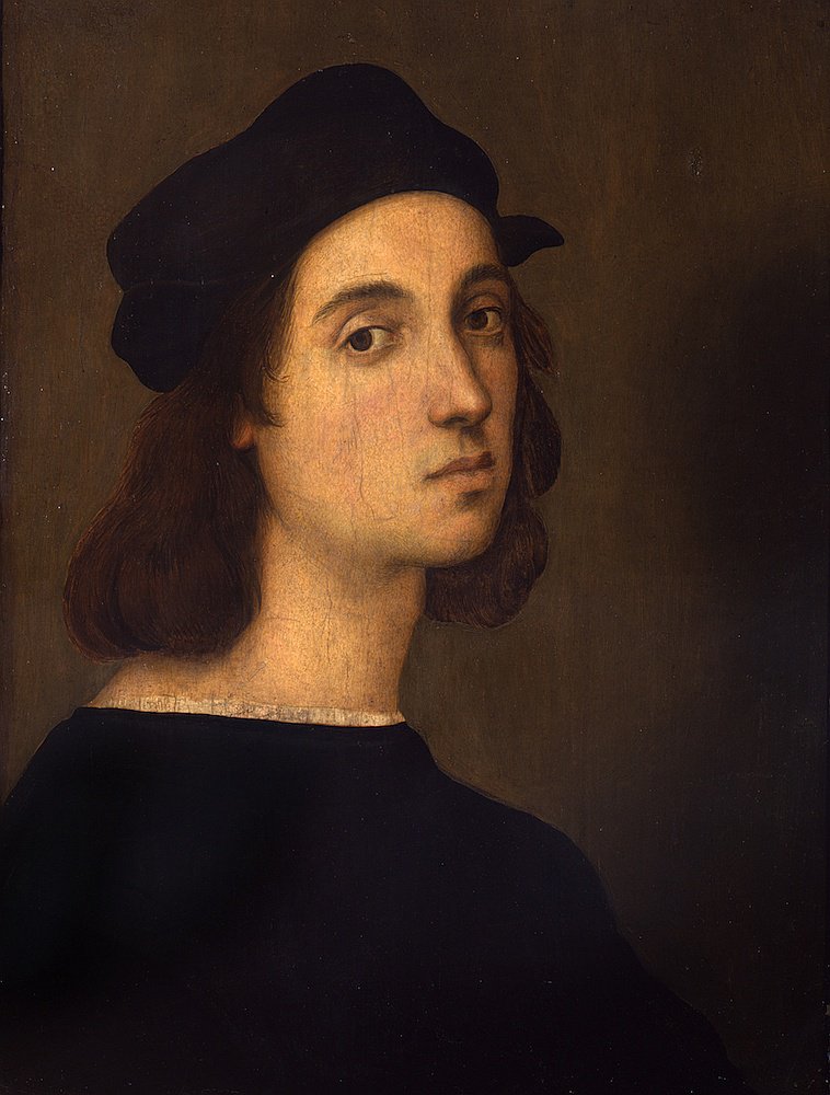 Рафаэль "Автопортрет", 1506. Галерея Уффици