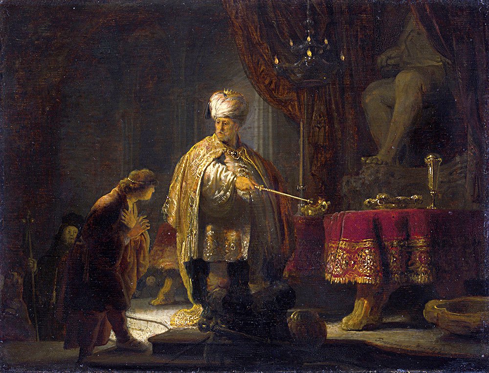 Рембрандт. «Даниил и царь Кир у идола Ваала». 1633. Фото: The J. Paul Getty Trust