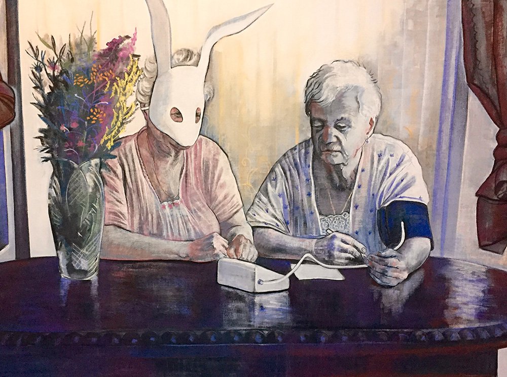 Ирина Дрозд, «Давление». Смешанная техника. 200х150. 2016. Фото: MMOMA
