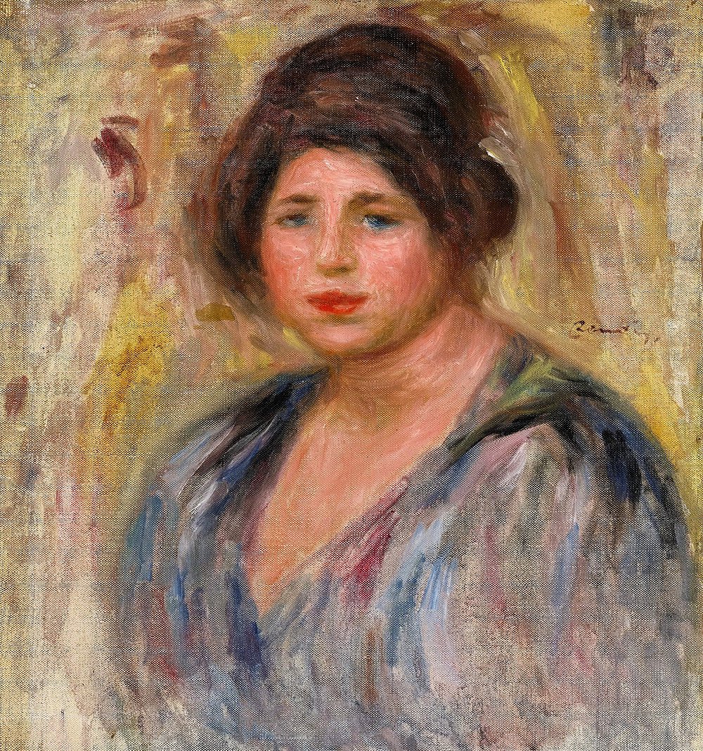 Пьер-Огюст Ренуар. «Женский портрет». 1912. Галерея KD Fine Art. Фото: KD Fine Art Gallery