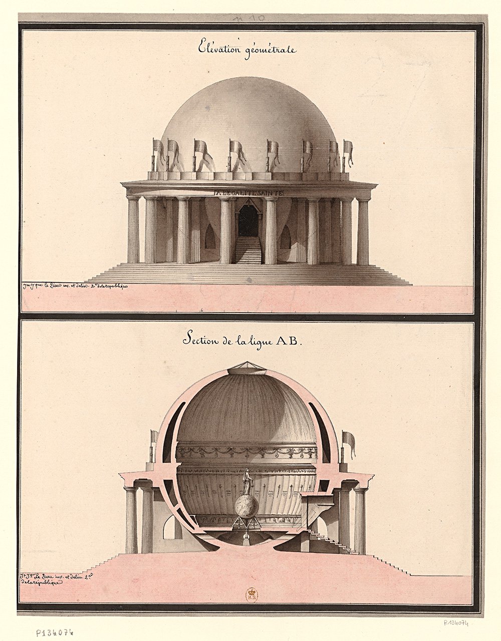 Жан-Жак Лекё. «Храм, посвященный равенству». Фото: Bibliothèque nationale de France