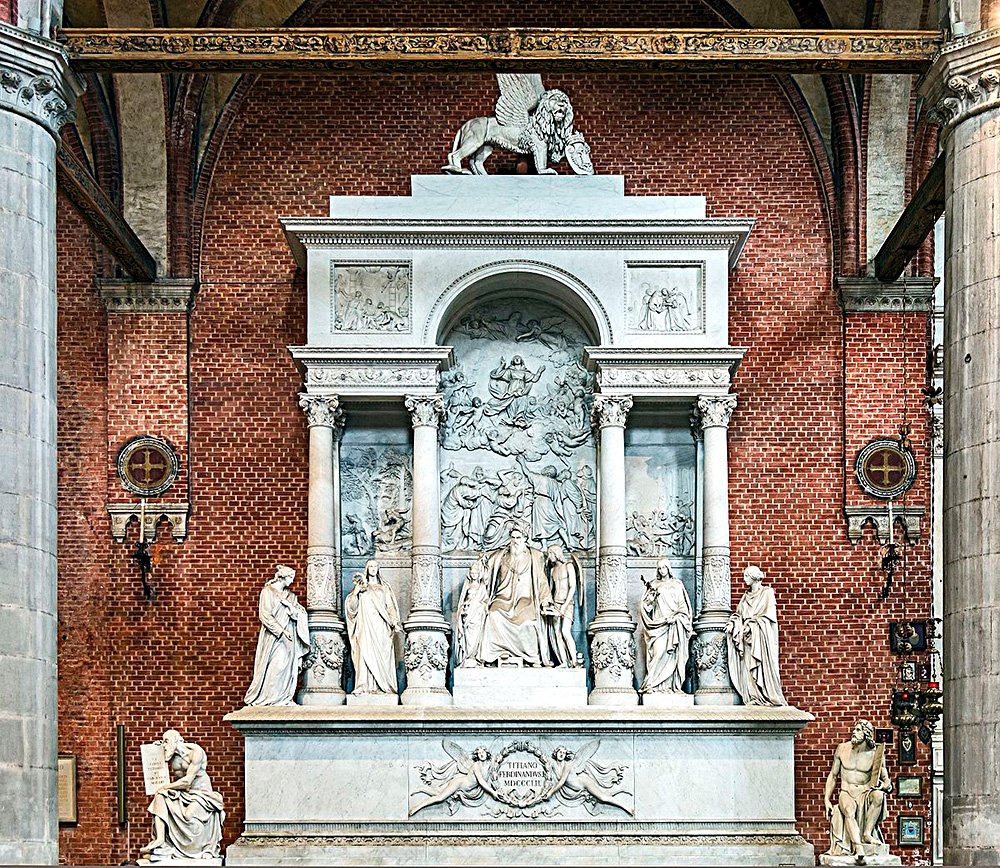 Памятник Тициану в базилике Санта-Мария-Глориоза деи Фрари в Венеции. Фото: Didier Descoue