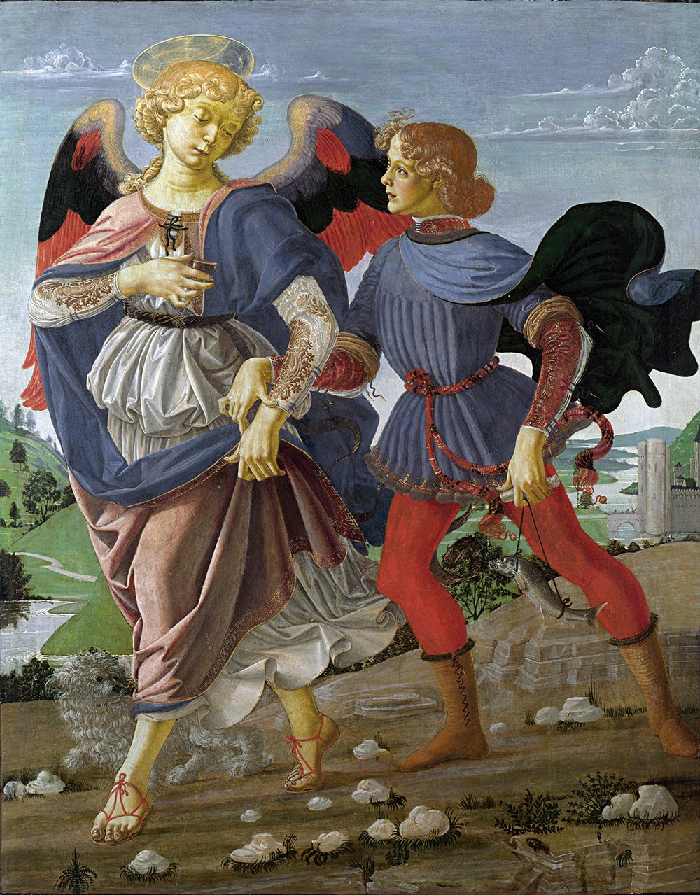 Андреа Верроккьо и мастерская. «Товий и ангел». Около 1470. Фото: The National Gallery, London