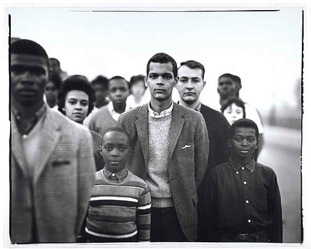Richard Avedon, Student Non-Violent Coordinating Committee headed by Julian Bond, Atlanta Georgia. Courtesy of Gagosian Gallery