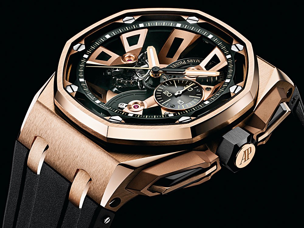 Часы Royal Oak Offshore Турбийон Хронограф из розового золота. Фото: Audemars Piguet