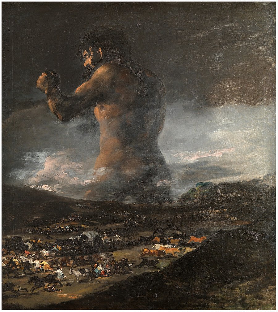 Гойя (последователь). «Колосс». Около 1818–1825. Фото: Museo Nacional del Prado
