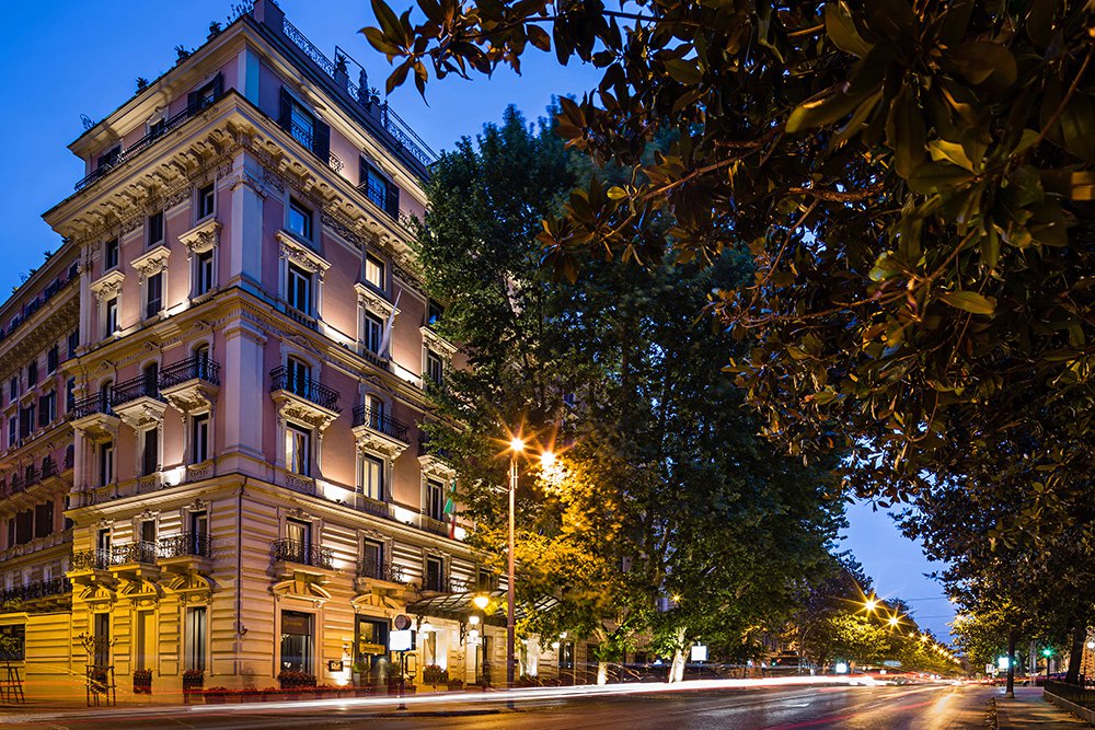 Вид отеля с Вина Венето. Фото: Baglioni Hotel Regina
