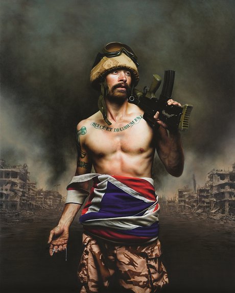 Митч Гриффитс. Современная война. 2016. Х., м. / © Mitch Griffiths, Halcyon Gallery