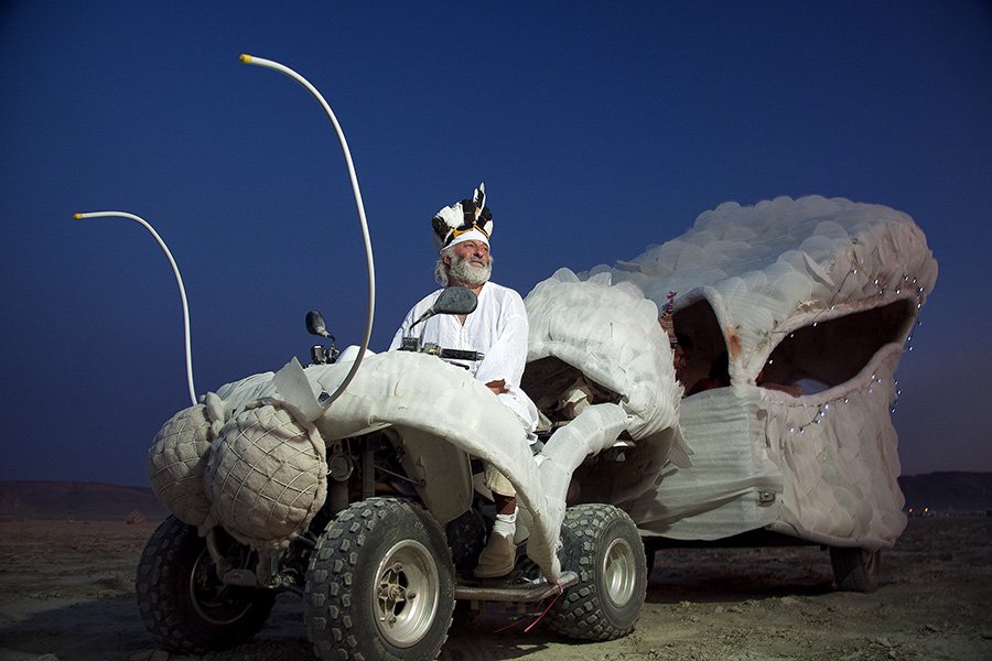 Вячеслав Полунин на фестивале Burning Man. Фото: Павел Антонов
