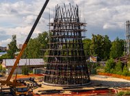 Шуховскую башню в Выксе собирают на новом месте