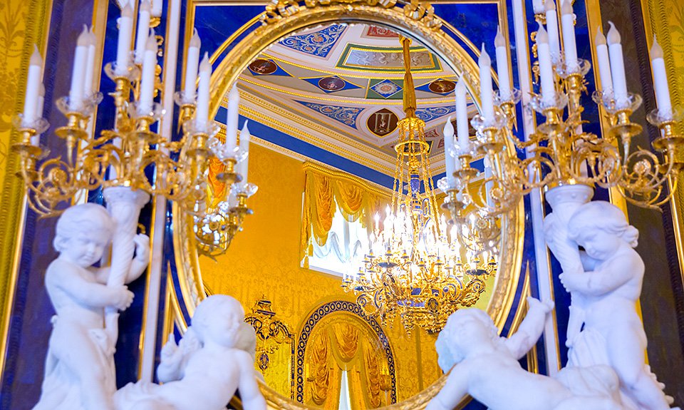 Фрагмент Лионского зала в «Царском Cеле», отреставрированного при участии ПАО «Газпром». Фото: ПАО «Газпром»