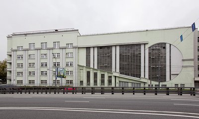 Гараж «Интуриста». Фасад. Современный вид.  Фото: Антон Денисов / РИА Новости