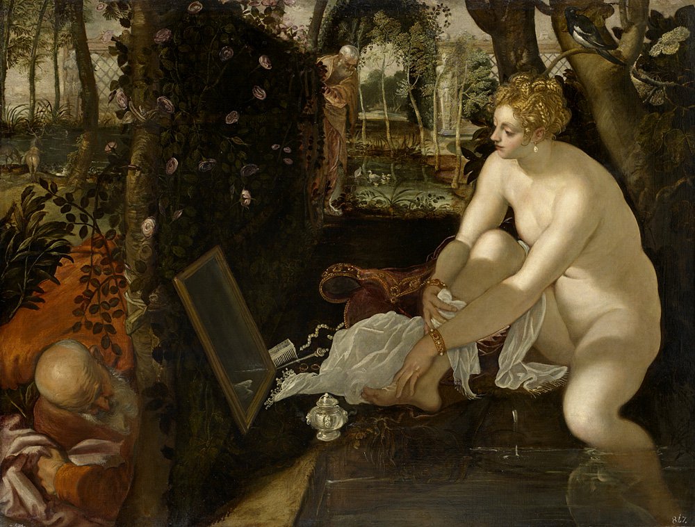 Тинторетто. «Сусанна и старцы» . 1555–1556. Фото: Vienna, Kunsthistorisches Museum, Gemäldegalerie