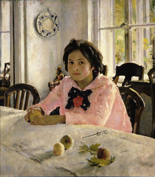 Девочка с персиками. 1887. Холст, мало. 91 × 85