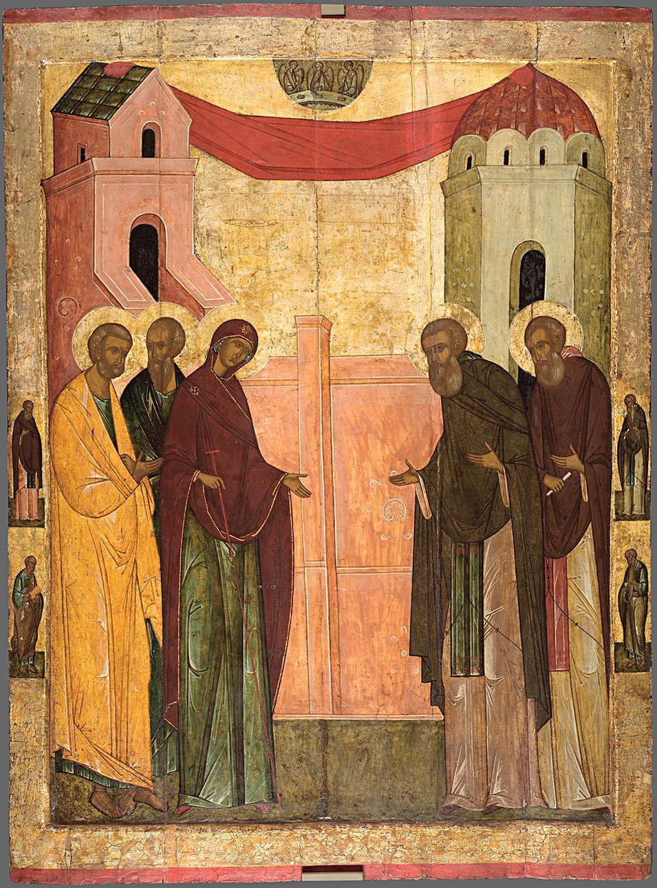 Икона «Явление Богоматери святому Сергию». Первая половина XVI в. Фото: Третьяковская галерея