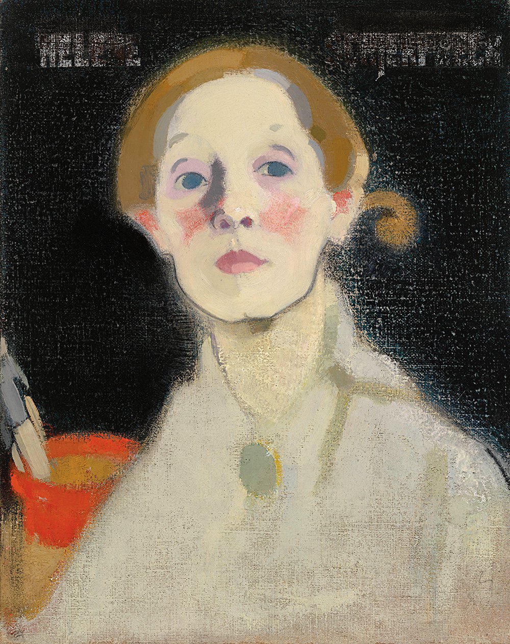 Хелена Шерфбек. «Автопортрет на черном фоне». 1915. Финская национальная галерея/Художественный музей Атенеум, Хельсинки. Фото: Van Gogh Museum