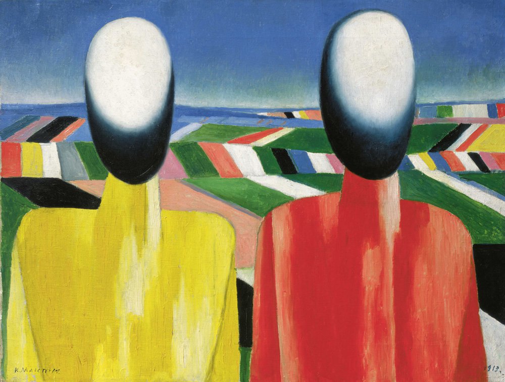 Казимир Малевич "Крестьяне", 1930. Холст, масло. Государственный Русский музей, Санкт-Петербург.