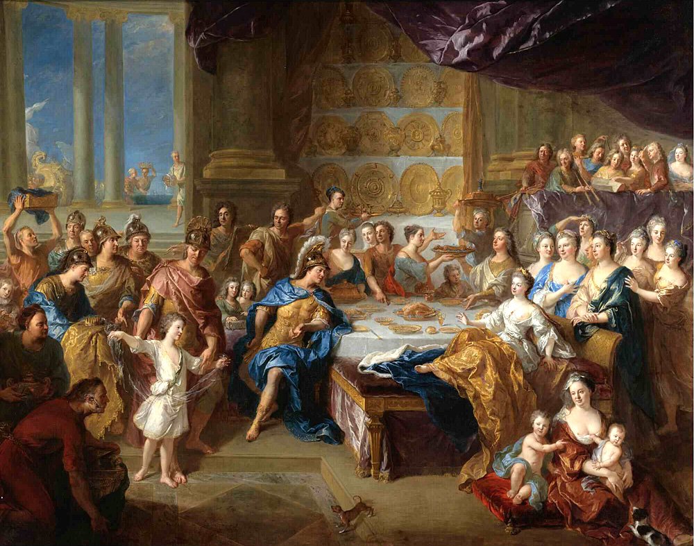 Франсуа де Труа. «Пир Дидоны и Энея». 1704. Фото: Pascal Lemaître / Collection du musée du Domaine départemental de Sceaux