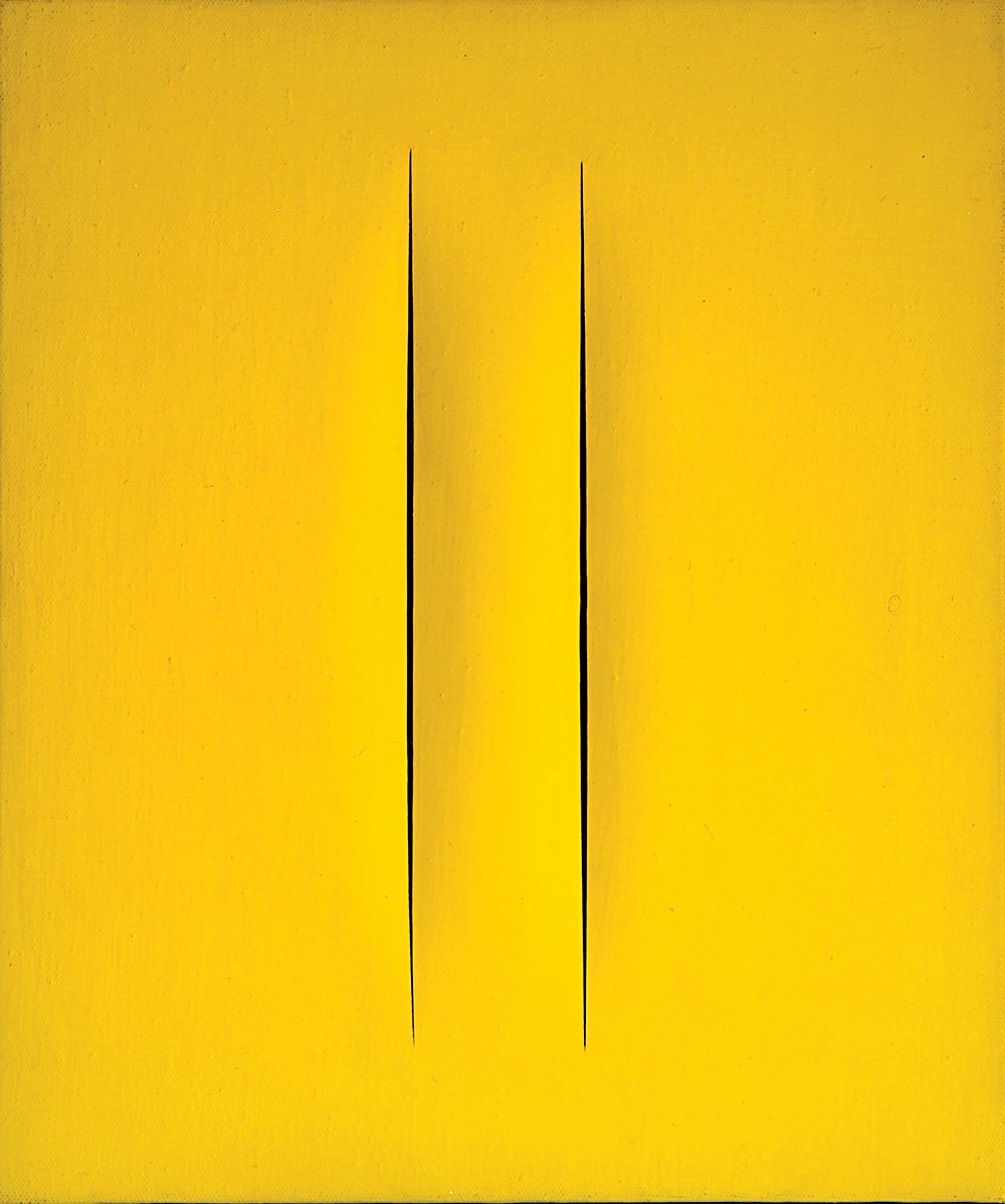 Лучо Фонтана. «Кто не спит — ловит рыбу». 1964–1965. Фото: Guy Pieters gallery