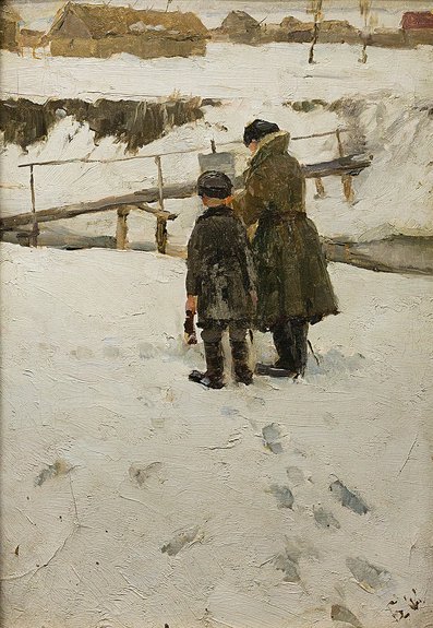 Борис Шагин. «Двое». 2002. В коллекции Театра юного зрителя, Саратов. Фото: Архив Тани Пёникер