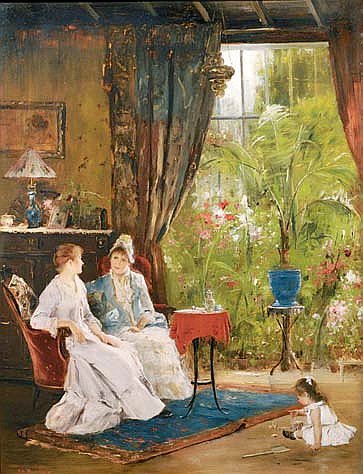 Михай Мункачи (1844–1900). В оранжерее. Около 1885. Собрание Имре Пакха