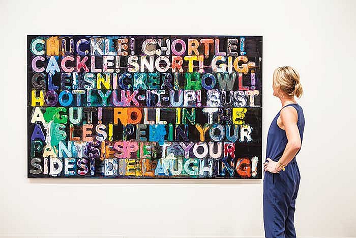 «Смейся» Мэла Бохнера на стенде Simon Lee Gallery. © Ванесса Руис