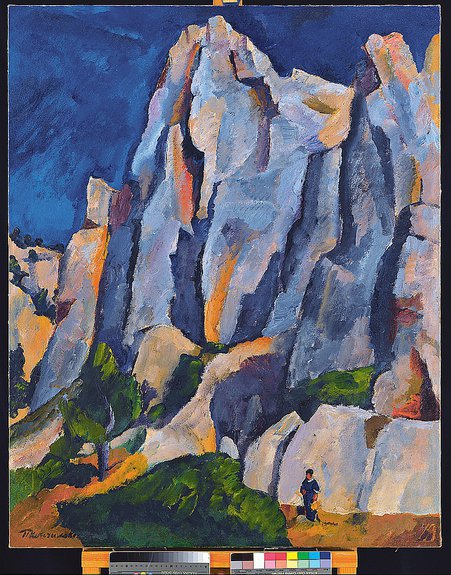 Петр Кончаловский. "Кассис. Скалы". 1913. Холст, масло. 110х89 см / Коллекция Манашеровых