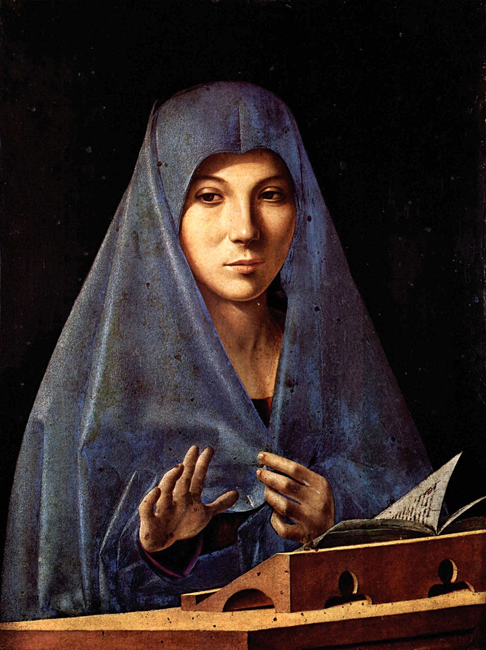 Антонелло да Мессина. «Благовещение Марии» («Мария Аннунциата»). 1475–1476. Фото: Galleria Regionale della Sicilia di Palazzo Abatellis, Palermo / Giulio Archinà