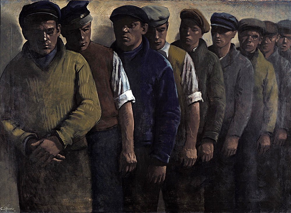 Эрнст Нойшуль. «Безработные». Фото: ГМИИ им. А.С. Пушкина