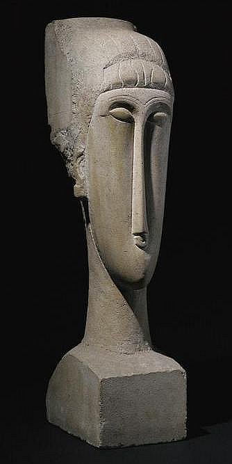 АМЕДЕО МОДИЛЬЯНИ. Голова. 1911–1912. Камень. Высота 73 см