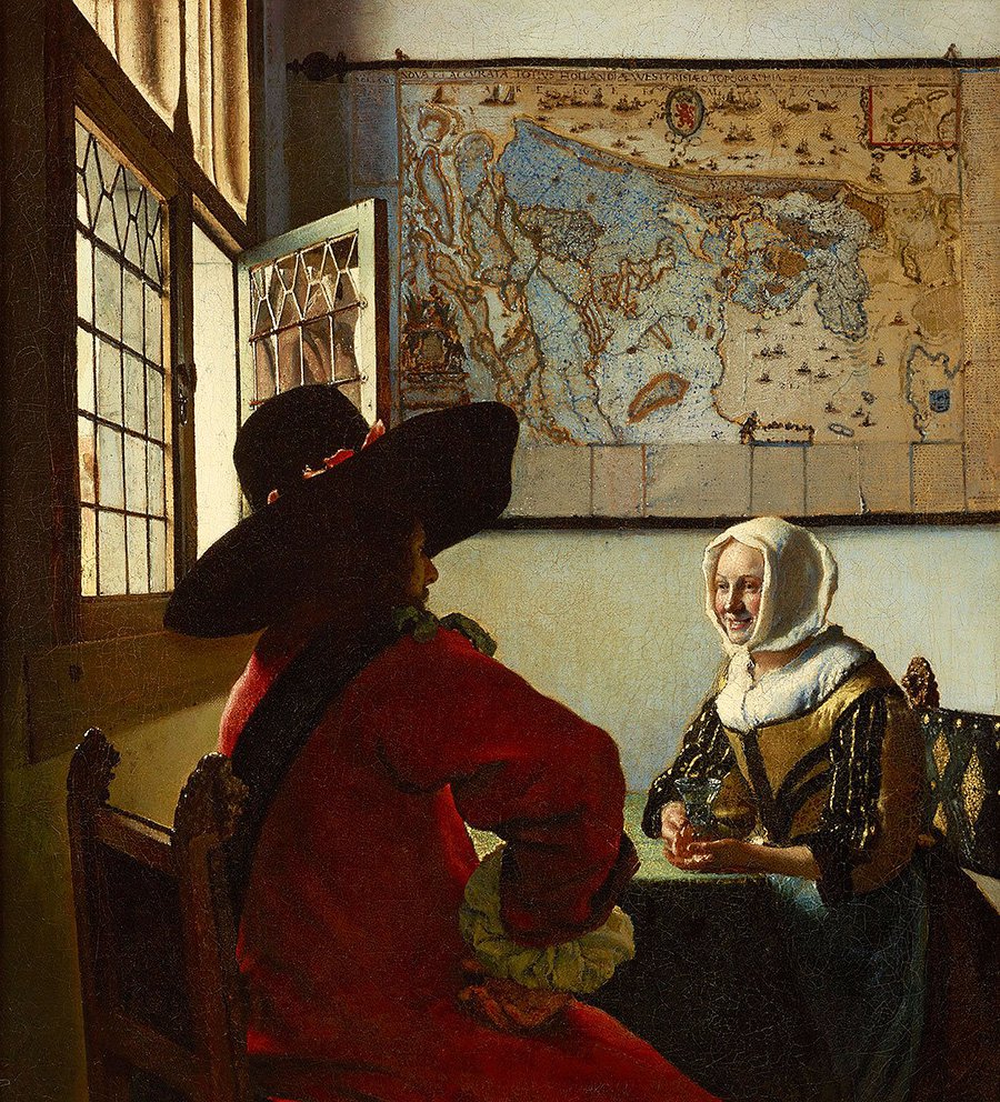Ян Вермеер. «Офицер и смеющаяся девушка». Около 1657. Фото: Michael Bodycomb/The Frick Collectio