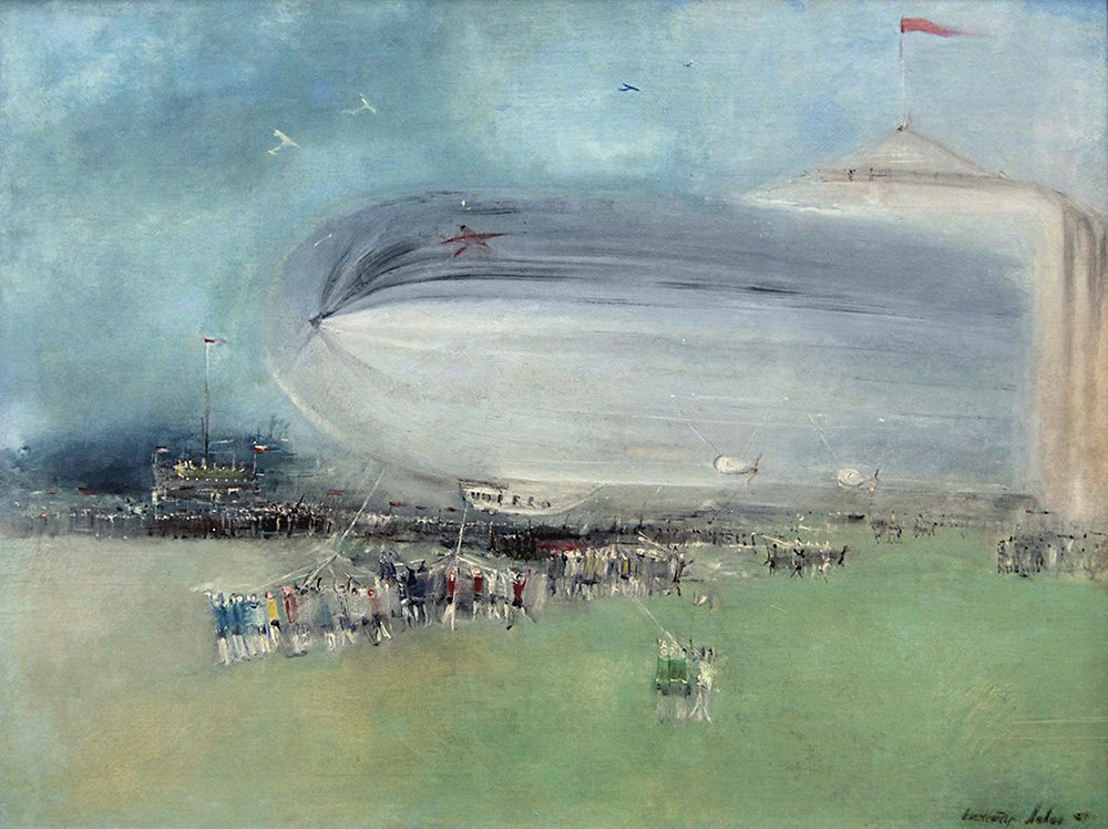 Александр Лабас. «Первый советский дирижабль». 1931. Фото: Государственная Третьяковская галерея