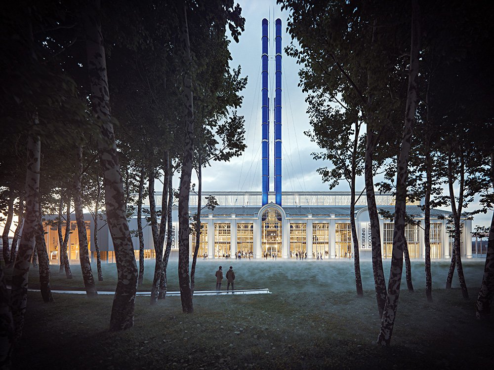 Здание фонда V-A-C. Рендер. Фото: Renzo Piano Building Workshop (RPBW)