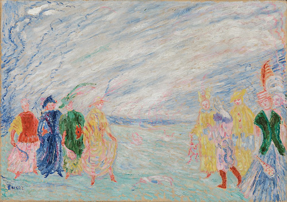 Джеймс Энсор. «Встреча». 1912. Галерея Samuel Vanhoegaerde