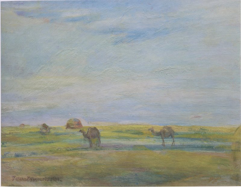 Павел Кузнецов. «Верблюды в степи». 1909