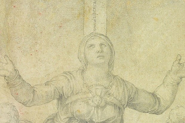 Микеланджело. Эскиз к «Пьете». 1540