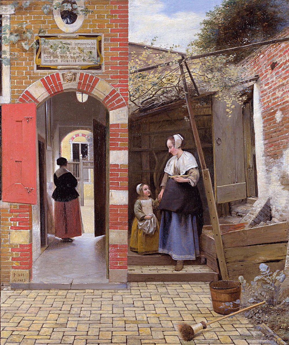 Питер де Хох. «Дворик в Делфте». 1658. Фото: The National Gallery, Londo