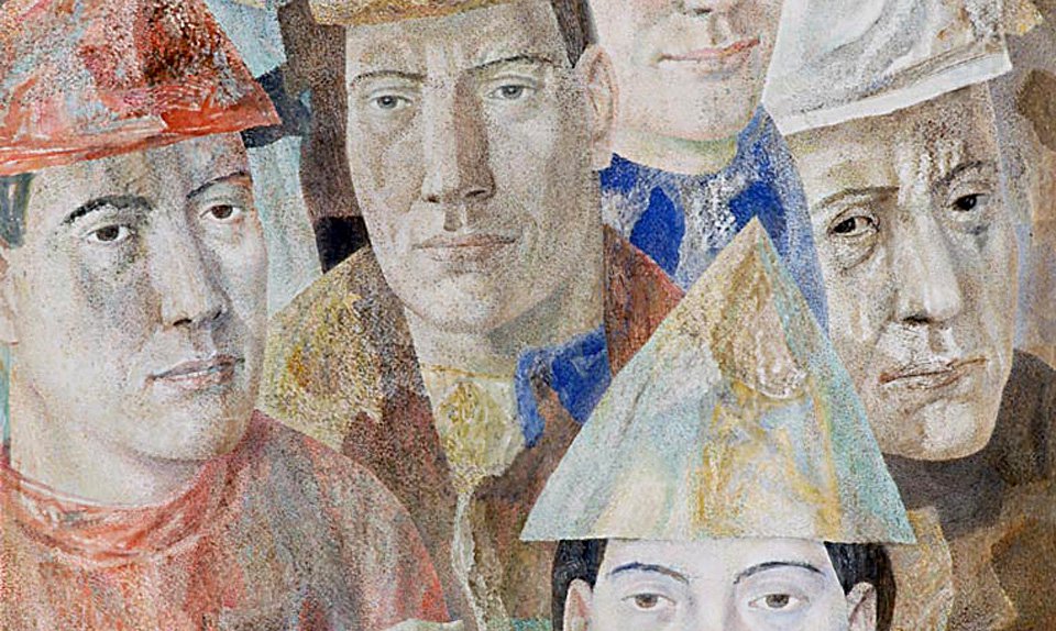 Павел Зальцман. «Актеры на площади». 1969. Фото: Государственная Третьяковская галерея
