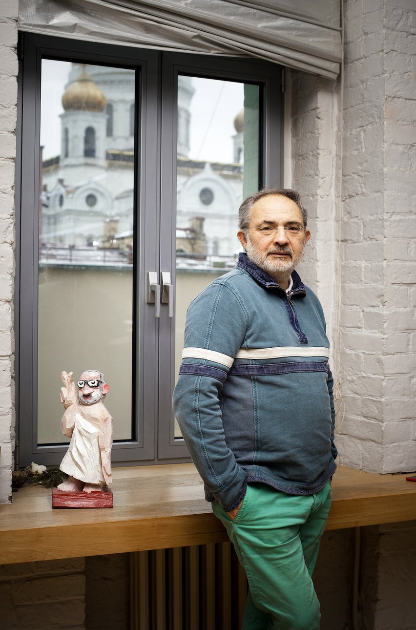 Марат Гельман в своей московской квартире. 2020. Фото: Лена Авдеева