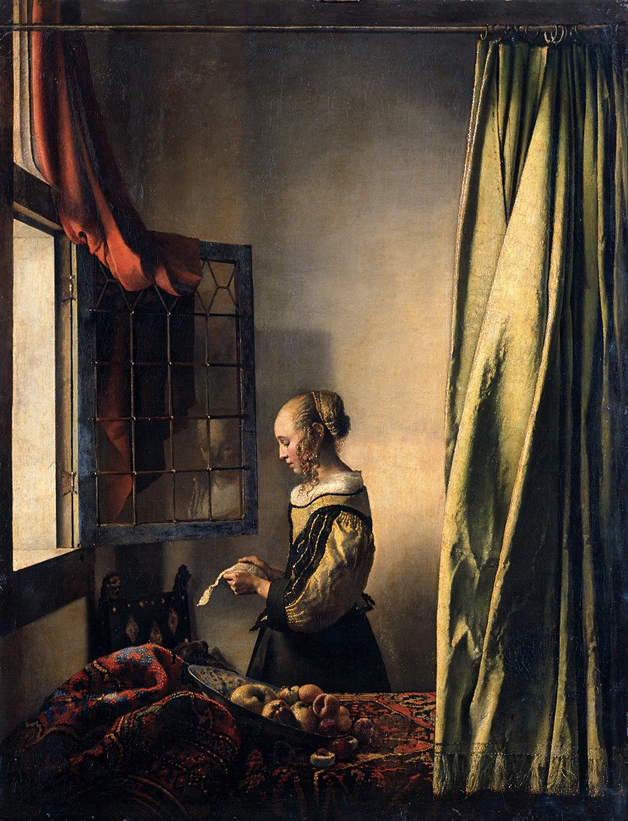 Ян Вермеер. «Девушка, читающая письмо у открытого окна». 1657. Фото: Google Art Project