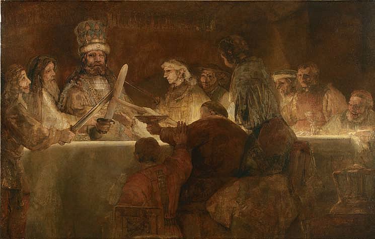 Рембрандт Харменс ван Рейн. Заговор Клаудиуса Цивилиуса. 1661-1662