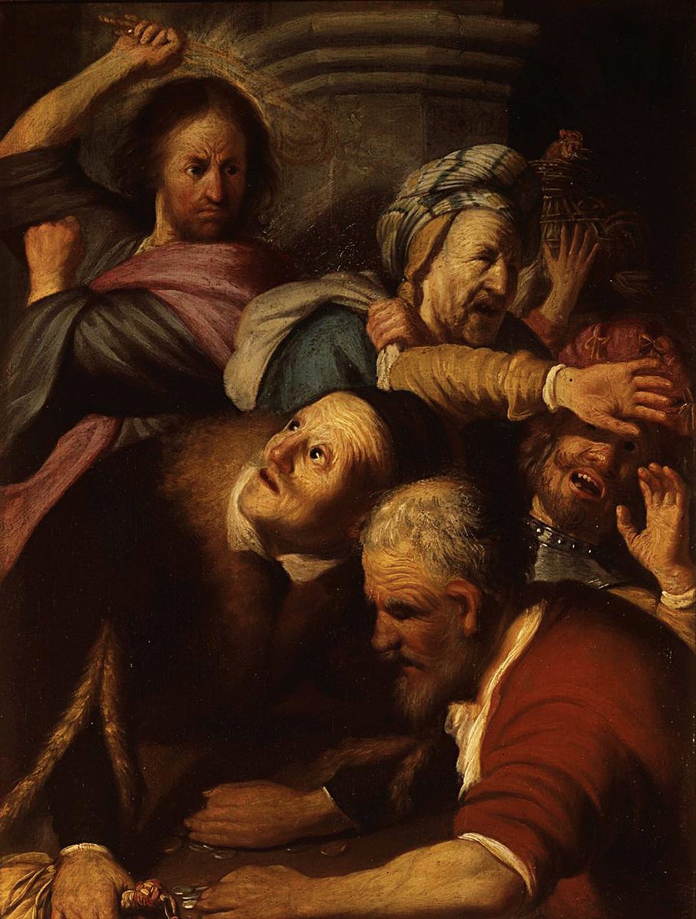 Рембрандт. «Изгнание торгующих из храма».1626. Фото: ГМИИ им. А.С.Пушкина