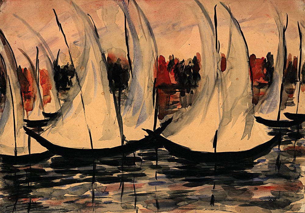 Ольга Гильдебрандт-Арбенина. «Лодки». 1950–1960. Фото: Музей Анны Ахматовой в Фонтанном доме