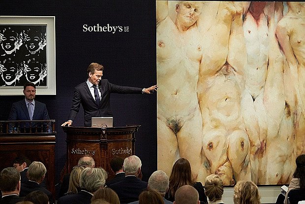 Вчера вечером Лю Ицянь приобрел «Сдвиг» (1996–1997) Дженни Савиль за £6 млн / Courtesy of Sotheby's © Michael Bowle