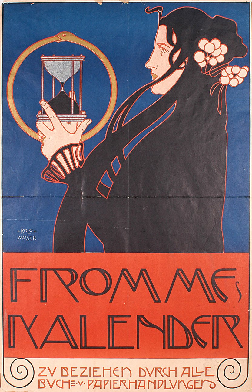 Коломан Мозер. «Календарь Фромм». 1899. Плакат. Фото: MAK
